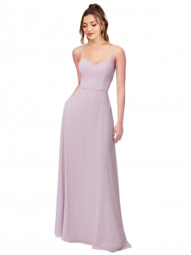 Outlet Sweetheart Tie-Back Chiffon Bridesmaid Dress UK