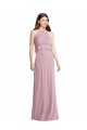 Outlet Bias Ruffle Empire Waist Halter Maxi Bridesmaid Dress UK