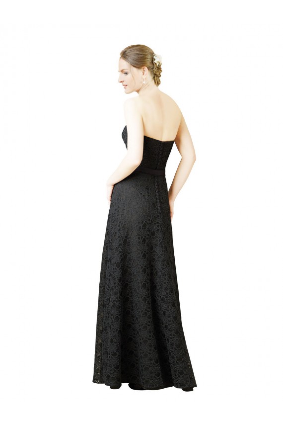 Outlet Strapless Lace Bridesmaid Dress with Sweetheart Neckline UK