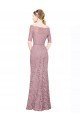 Outlet Short Sleeves Crop Top Mermaid Lace Bridesmaid Dress / Prom Dress UK