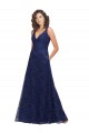 Outlet Chantilly Lace V-Neck Bridesmaid Dress UK
