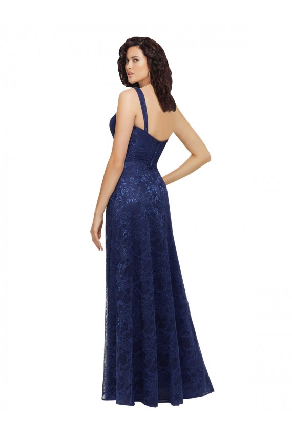 Outlet Chantilly Lace V-Neck Bridesmaid Dress UK