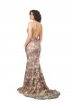 Outlet Fishtail Shaped V-Neck Embroidered Foral Lace Wedding Dress UK