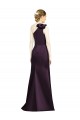 Outlet Full Length One Shoulder Satin Bridesmaid Dress with Bow Shoulder Detail UK