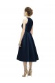 Outlet Halter Neck Short Tea Length Sleeveless Satin Bridesmaid Dress UK