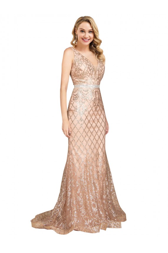 Outlet Sleek Long Mermaid Formal Sparkling Sequin Bridesmaid Dress / Prom Dress UK