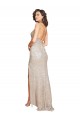 Outlet Ruched Back Mermaid Formal Sparkling Sequin Bridesmaid Dress / Prom Dress with Beaded Spaghetti Straps UK