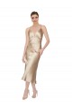 Outlet Empire Waist Formal Silky Satin Cocktail Midi Bridesmaid Dress / Prom Dress UK