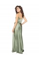 Outlet Formal Silky Satin Bridesmaid Dress with Tied Waist UK