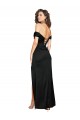 Outlet Fitted Sweetheart Neckline Formal Silky Satin Bridesmaid Dress / Prom Dress with Off the Shoulder Sleeves and High Slit UK