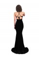 Outlet Fishtail Shaped V-Neck Open Back Formal Spandex Bridesmaid Dress / Prom Dress UK