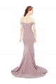 Outlet Off the Shoulder Mermaid Long Sweep Train Bridesmaid Dress / Prom Dress UK