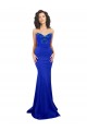 Outlet Sweetheart Flower Neckline High Neck Formal Crepe Bridesmaid Dress / Prom Dress UK