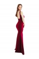 Outlet Square Neckline and Backline Fitted Formal Crepe Bridesmaid Dress / Prom Dress UK
