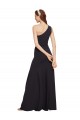 Outlet Fit and Flare Formal Crepe Bridesmaid Dress / Prom Dress with One Shoulder UK