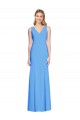 Outlet Flattering Trumpet Long Sleeveless Bridesmaid Dress / Prom Dress with Open Back UK