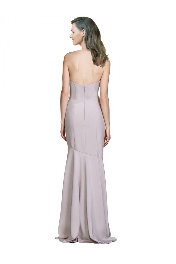 Outlet Crepe Mermaid Bridesmaid Dress / Prom Dress with Low Back UK