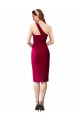 Outlet One Shoulder Short Formal Crepe Cocktail Length Bridesmaid Dress / Prom Homecoming Dress UK
