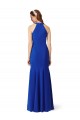 Outlet Halter V-Neck Long A-Line Formal Crepe Bridesmaid Dress / Prom Dress UK