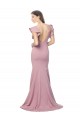 Outlet Flutter Sleeves Low V-Back High Round Neck Formal Crepe Bridesmaid Dress / Prom Dress UK