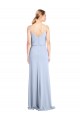 Outlet Feminine Cowl Neck Slim Floor Length Stretch Formal Crepe Bridesmaid Dress / Prom Dress UK