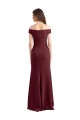 Outlet Off the Shoulder Fit and Flare Stretch Crepe Bridesmaid Dress / Prom Dress UK