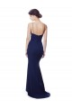 Outlet Deep V-Neck Spaghetti Straps Mermaid Formal Crepe Bridesmaid Dress / Prom Dress UK