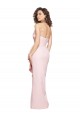 Outlet Strapless Long Full Length Ruffles Low Back Formal Crepe Bridesmaid Dress / Prom Dress UK