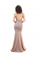 Outlet Fishtail Shape V-Neck Formal Crepe Bridesmaid Dress / Prom Dress with Slit UK