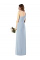 Outlet One Shoulder Crepe Trumpet Bridesmaid Dress / Prom Dress with Front Slit UK
