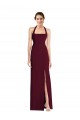 Outlet Tie Halter Open Back Trumpet Bridesmaid Dress / Prom Dress UK