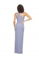 Outlet Floor Length One Shoulder Formal Crepe Bridesmaid Dress / Prom Dress with Pencil Skirt and Side Split UK