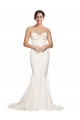 Outlet Strapless Cowl Neck Sweep Train Formal Stretch Satin Bridesmaid Dress / Prom Dress UK