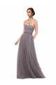 Outlet Strapless Tulle Bridesmaid Dress with Waistband UK