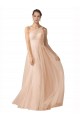 Outlet Illusion One Shoulder Tulle Bridesmaid Dress with Shirred Bodice UK