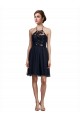 Outlet High Neck Illusion Bodice Bridesmaids Dress UK