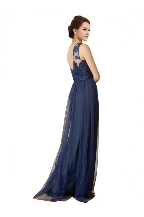 Outlet Sequined Floral Lace Sweetheart Tulle Bridesmaid Dress UK