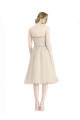 Outlet Strapless Short Cocktail Length Tulle Cocktail Bridesmaid Dress with Pleats UK