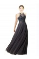 Outlet Sweetheart Neckline Long Sleeveless Tulle Bridesmaid Dress with Lace Bodice UK