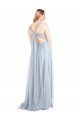 Outlet Sweetheart Spaghetti Straps Long Tulle Bridesmaid Dress with Criss Cross Back UK