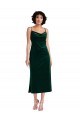 Outlet Midi Length Cowl Neck Formal Velvet Short Cocktail Slip Bridesmaid Dress / Prom Dress UK