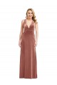 Outlet Plunging Neckline Formal Velvet Maxi Bridesmaid Dress / Prom Dress with Criss Cross Open Back UK