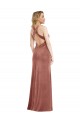 Outlet Plunging Neckline Formal Velvet Maxi Bridesmaid Dress / Prom Dress with Criss Cross Open Back UK