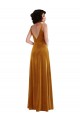 Outlet Twist Front Cutout Velvet Maxi Bridesmaid Dress / Prom Dress with Pockets UK