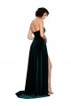 Outlet Sweetheart Fluid Velvet Bridesmaid Dress / Prom Dress with High Split UK